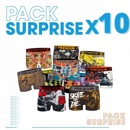 Moške bokserice FREEGUN - 10 SURPRISE PACK PREMIUM LYCRA